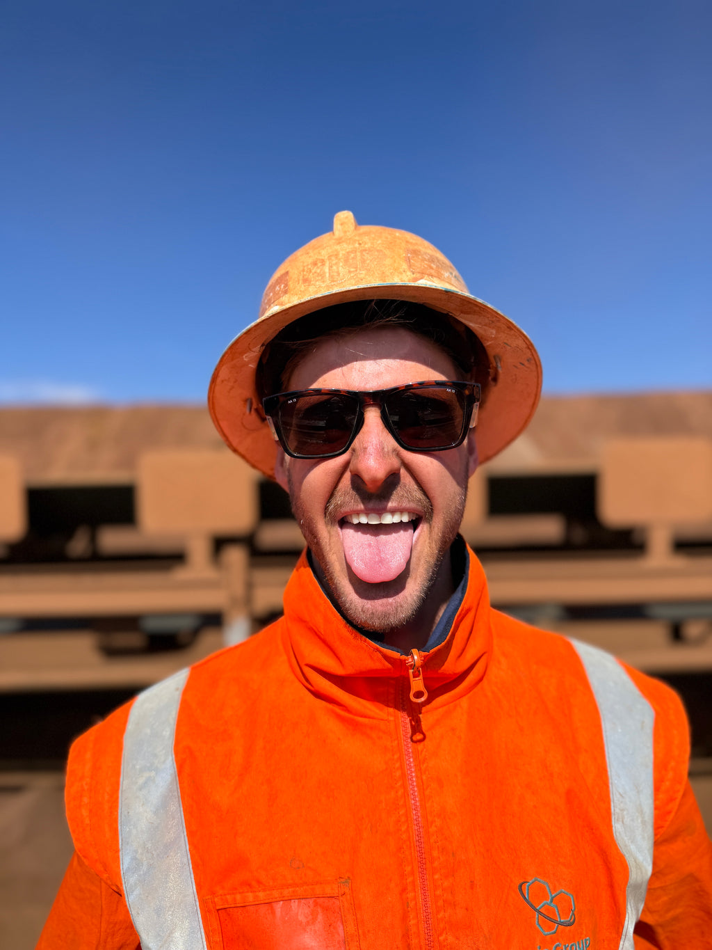 Pilbara Edition Tortoiseshell safety glasses with brown polarised lenses