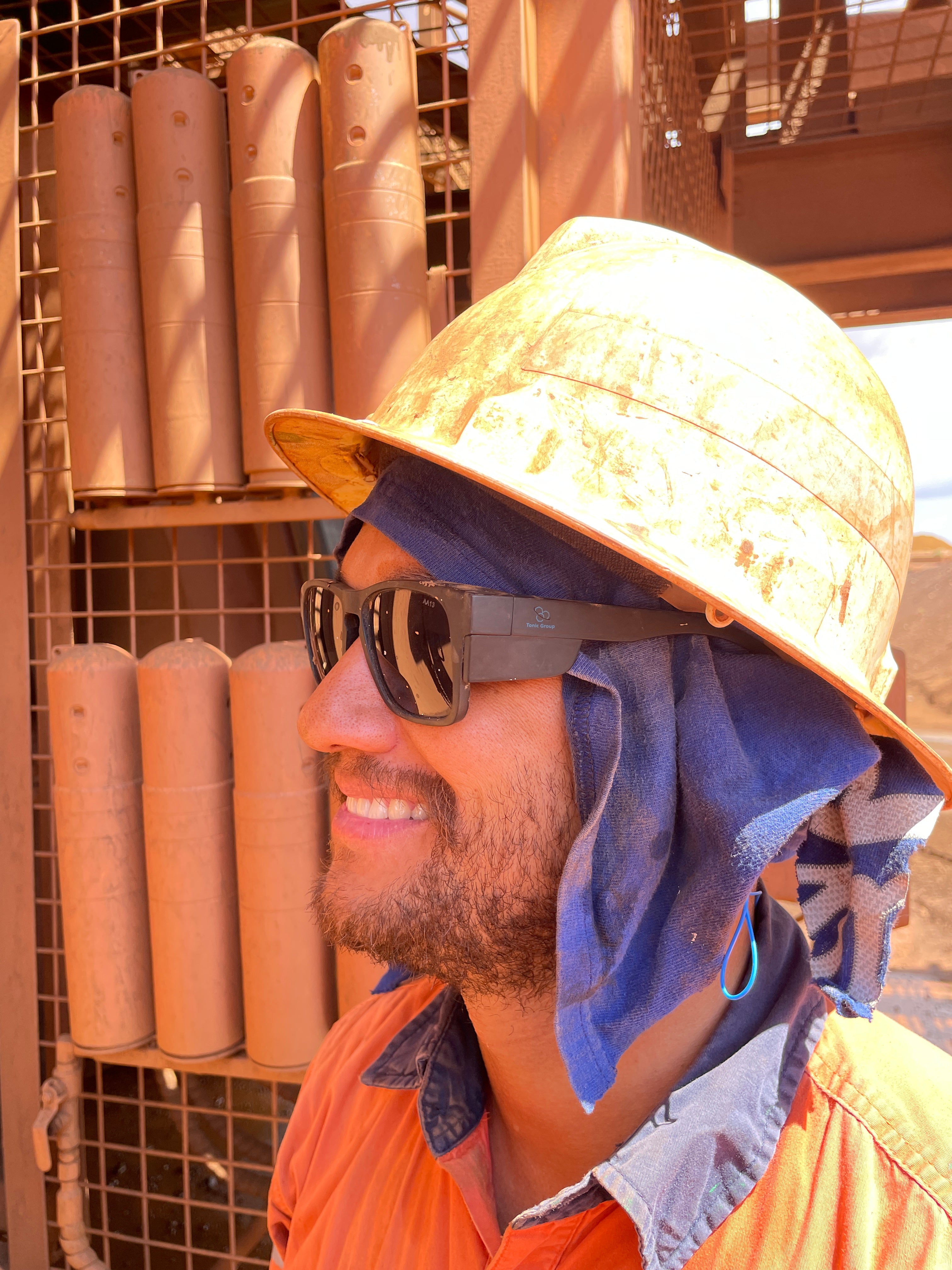 Pilbara Edition Matt Black safety glasses with grey polarised lenses